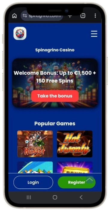 Spinogrino Mobiele app